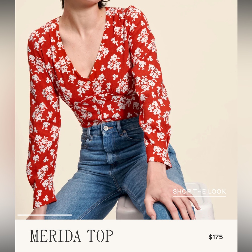 Rouje Red Blouse (like Merida top)